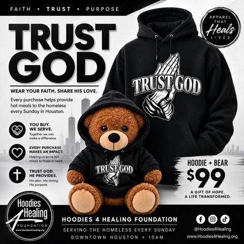 Trust God Hoodie + Bear Bundle