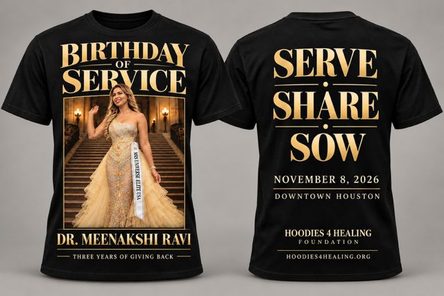 Dr. Meenakshi Ravi Birthday of Service Tee
