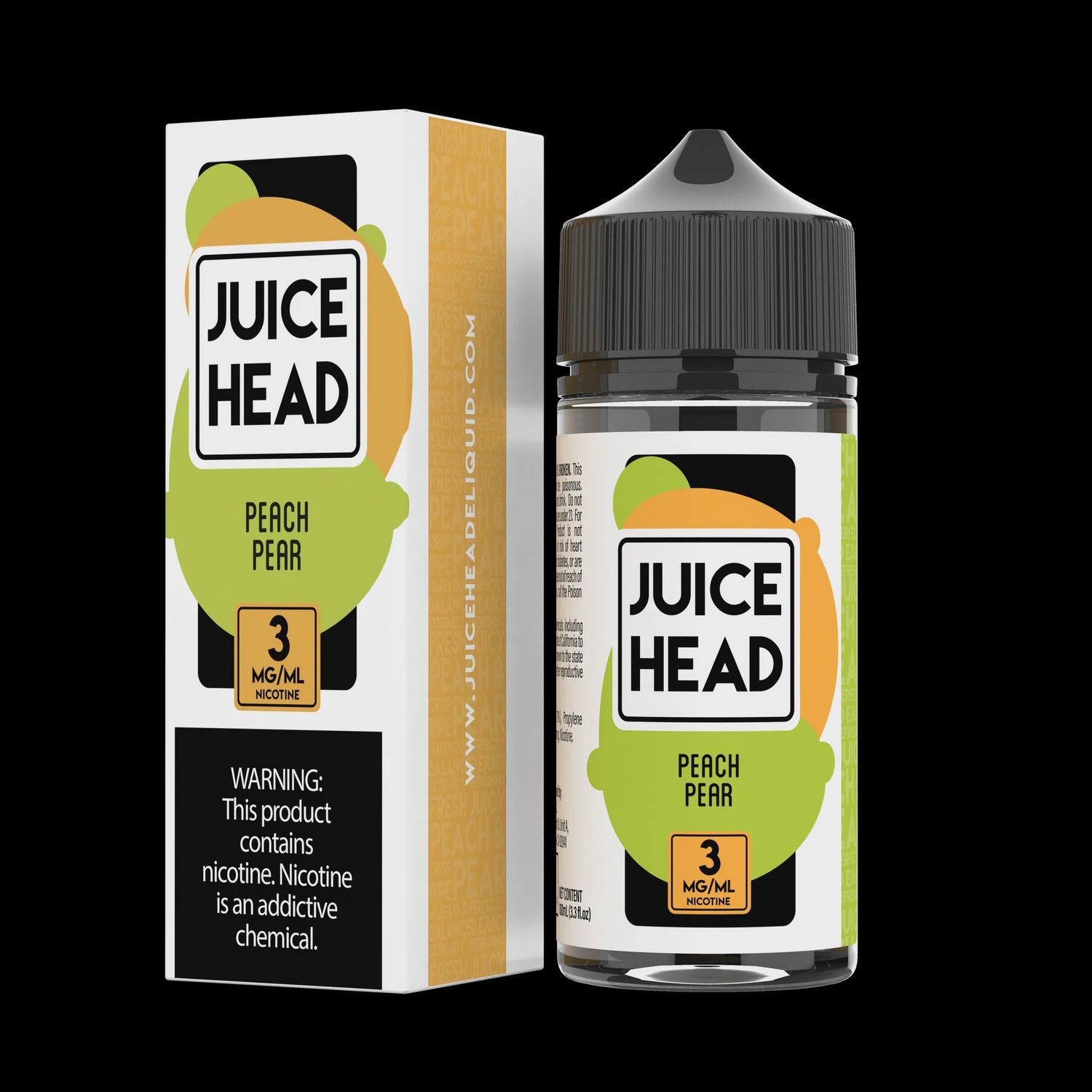 Juice Head 3mg, Flavor: Peach Pear