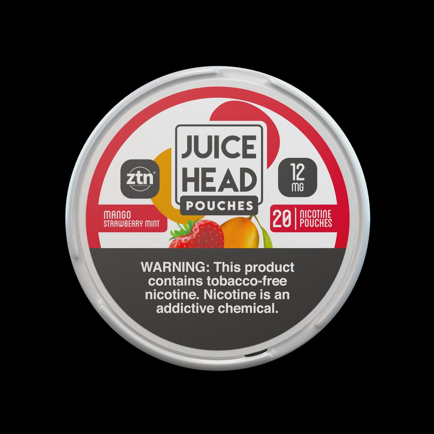 Juice Head Pouches, Flavor: Mango Strawberry Mint 12mg