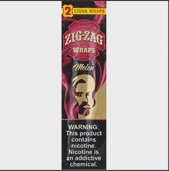 Zig Zag Wraps, Flavor: Melon