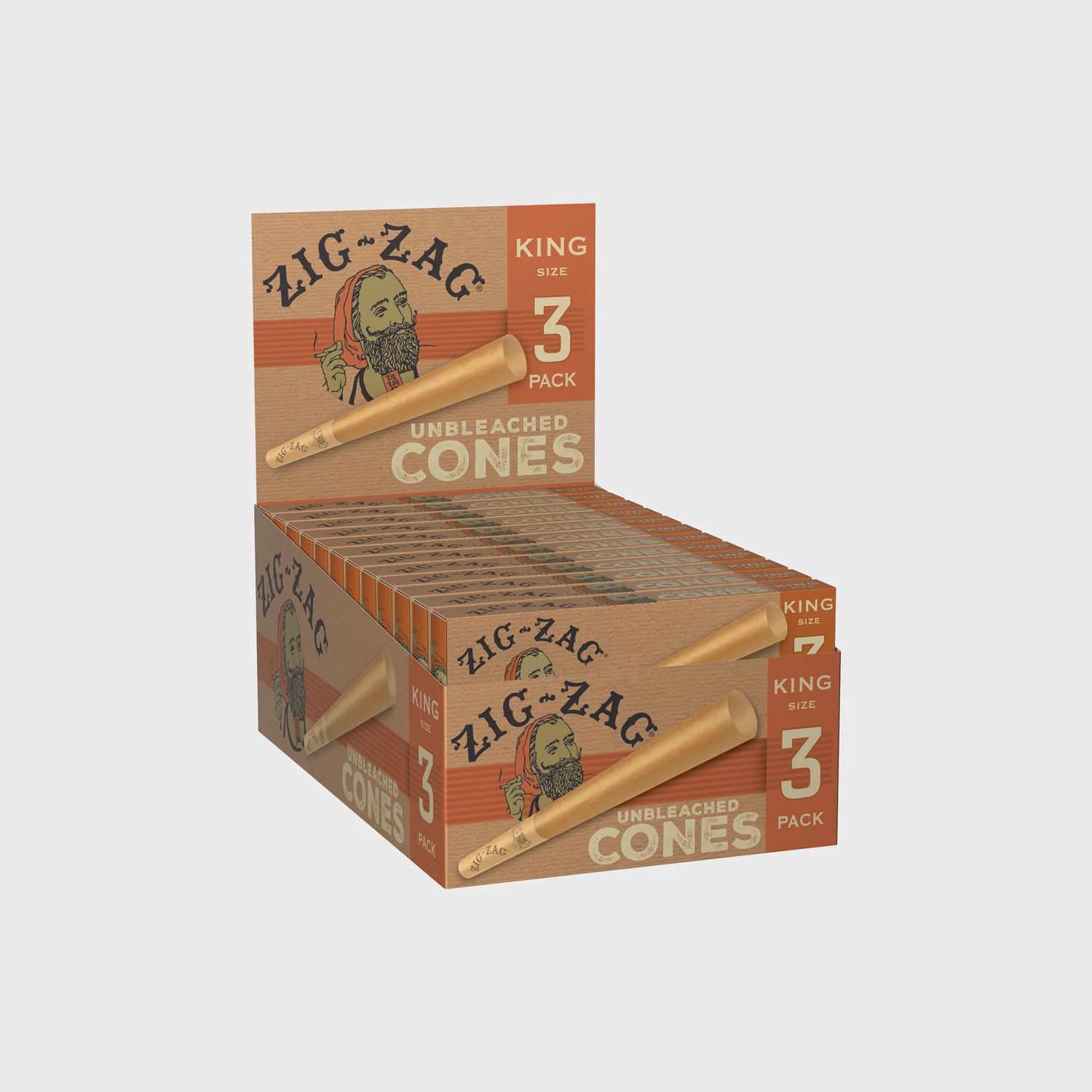Zig zag cones, Material: Unbleached