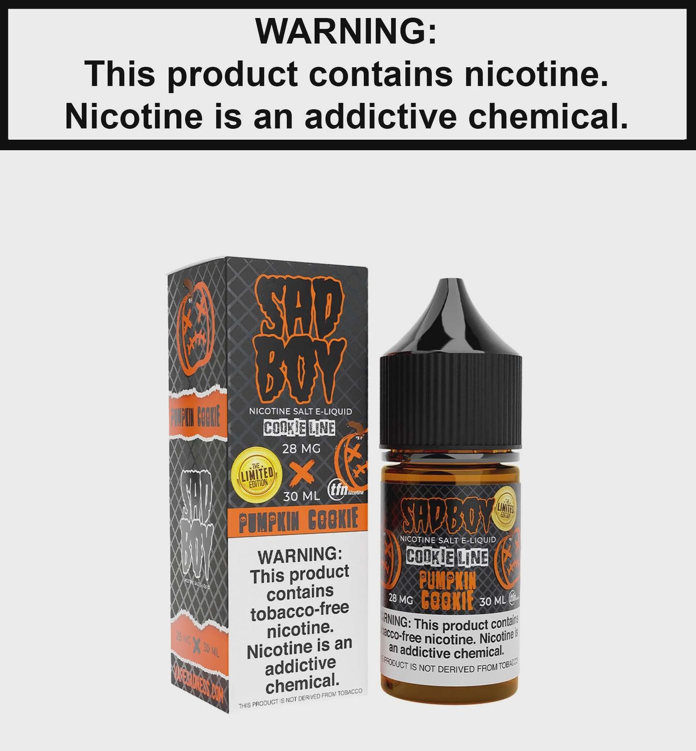Sad Boy Salts, Flavour: Pumpkin Cookie 48mg