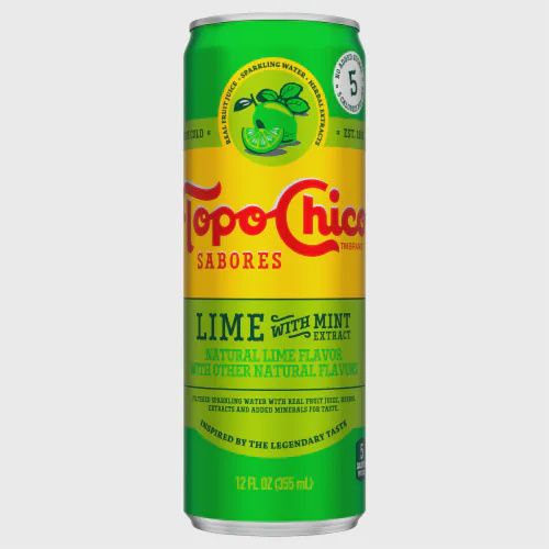 Topo Chico Lime With Mint Cans