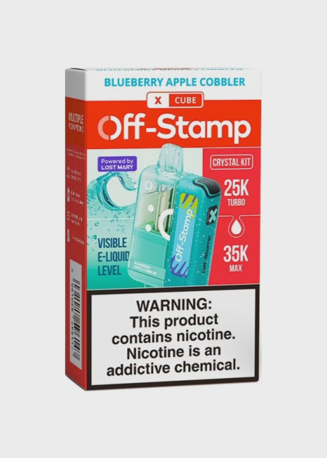 Off Stamp 35k Kit, Flavor: Blueberry Apple Cobbler