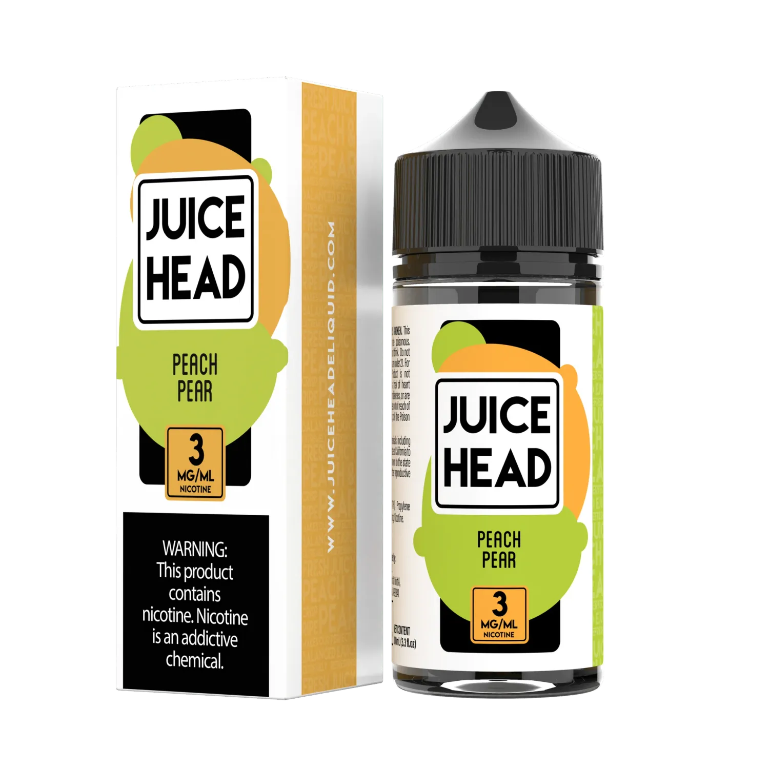 Juice Head 3mg, Flavor: Peach Pear