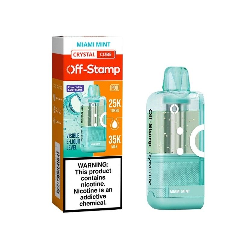 Off-Stamp 35k juice, Flavor: miami mint