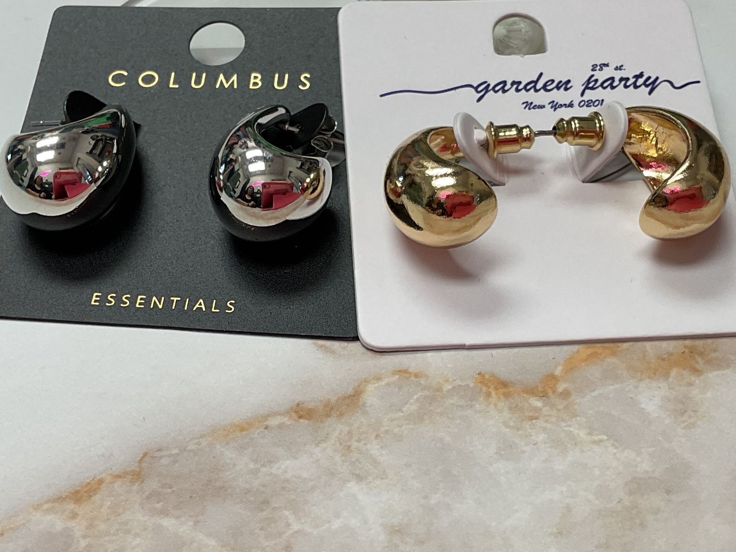 Small teardrop earrings