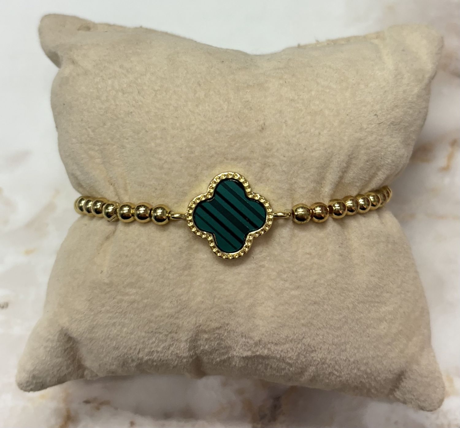 Beaded Clover Bracelet