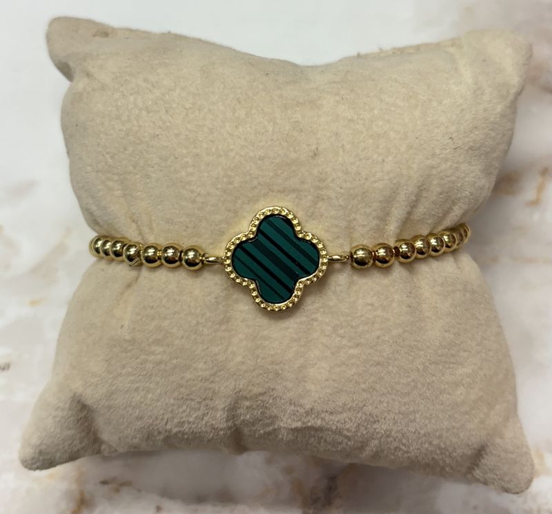 Beaded Clover Bracelet