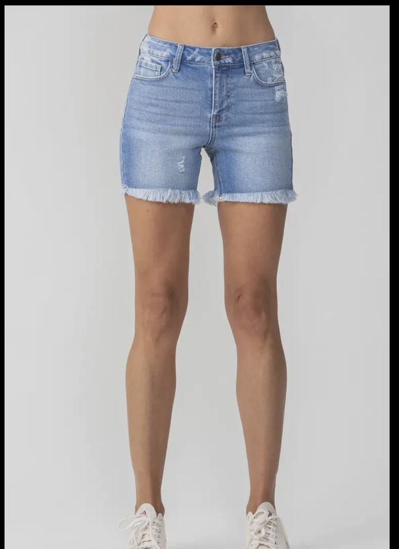 Fringe Jean Shorts