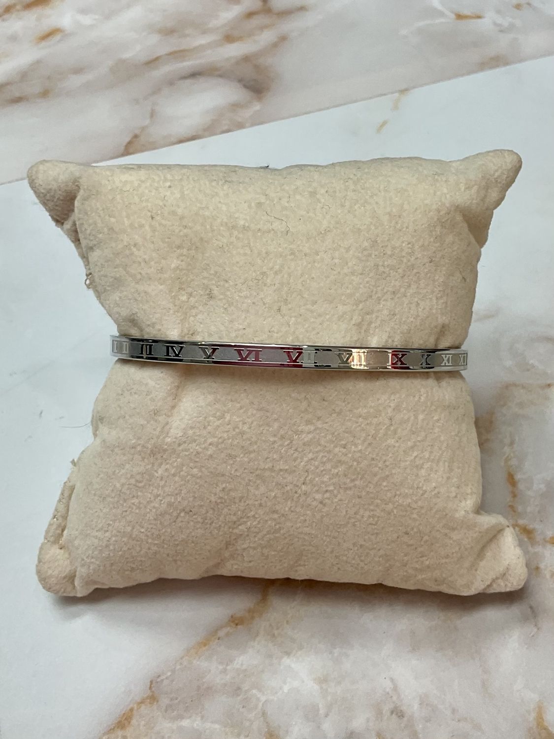 Thin Roman Numeral Bangle