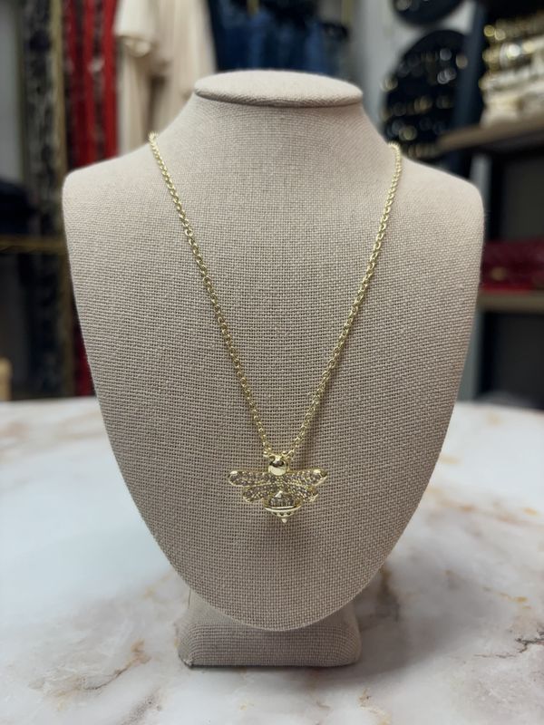 Gold Bee Necklace