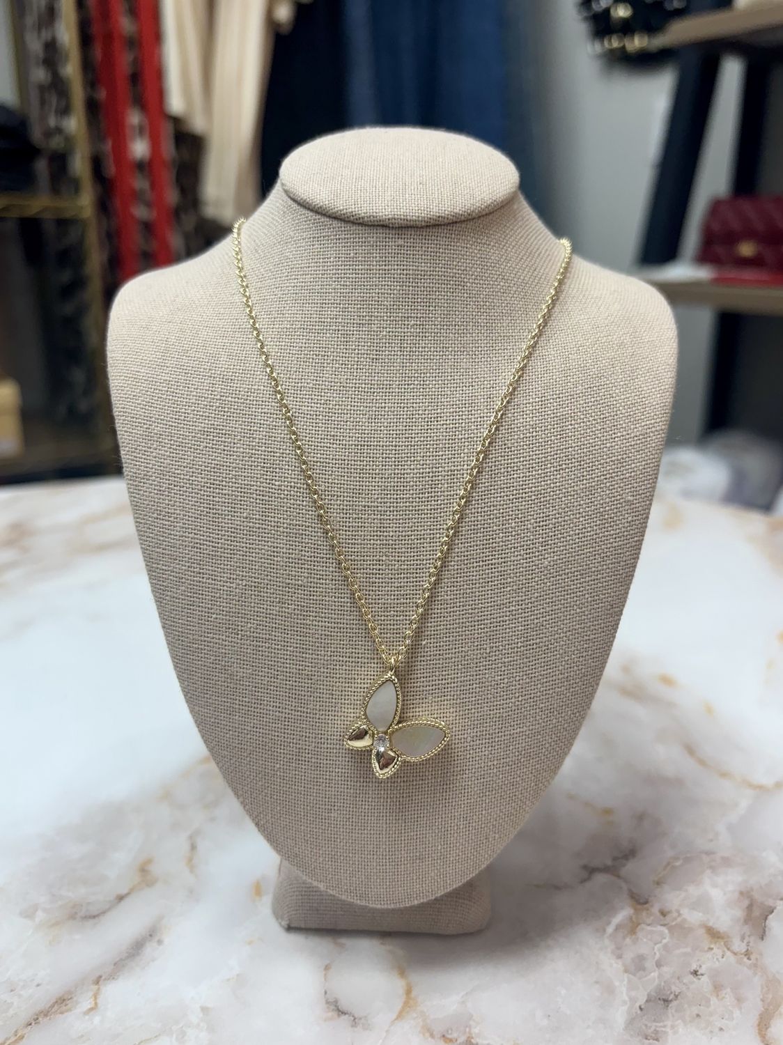 Gold Butterfly Necklace