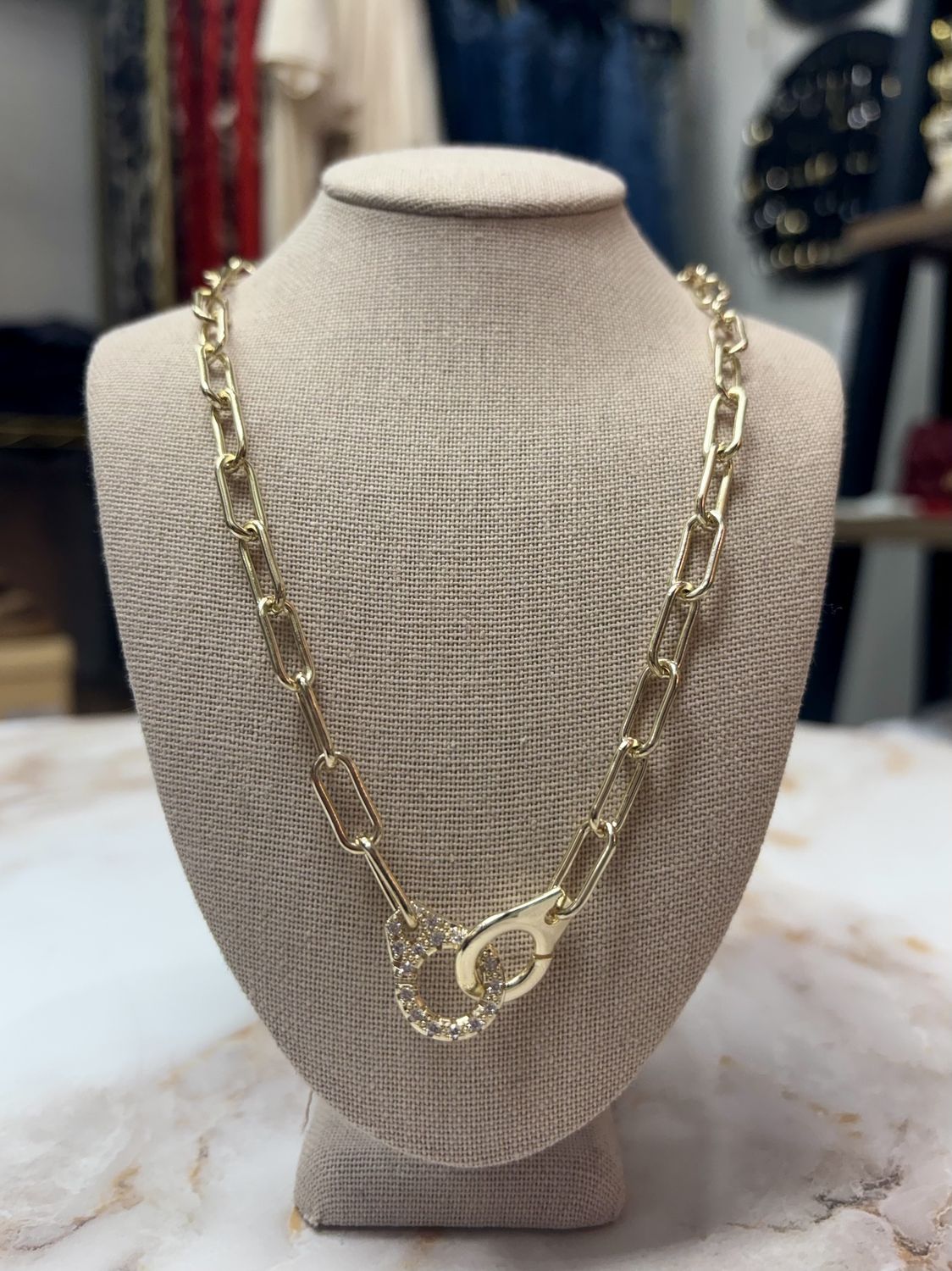 Handcuff Paperclip necklace