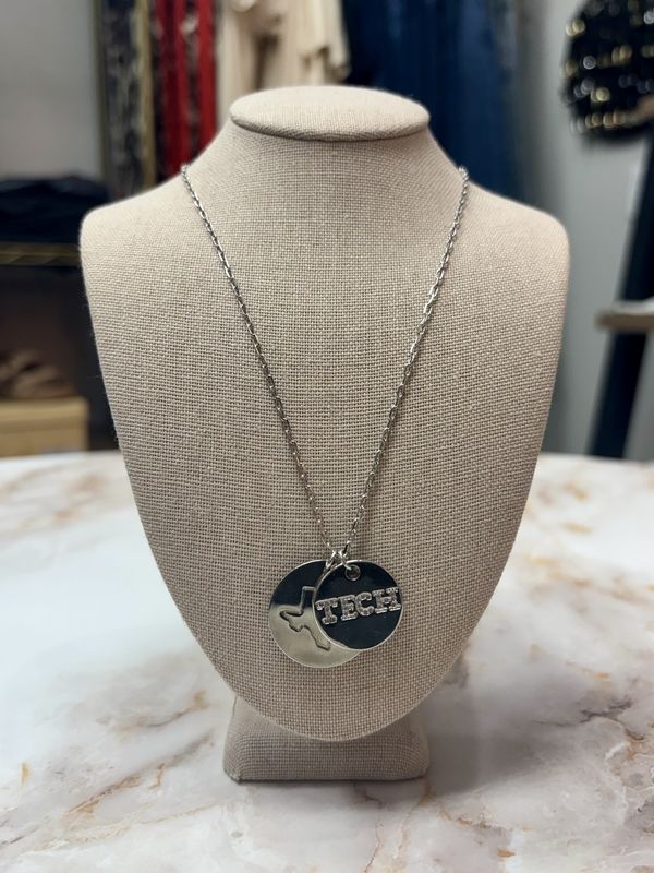 Texas tech charm necklace