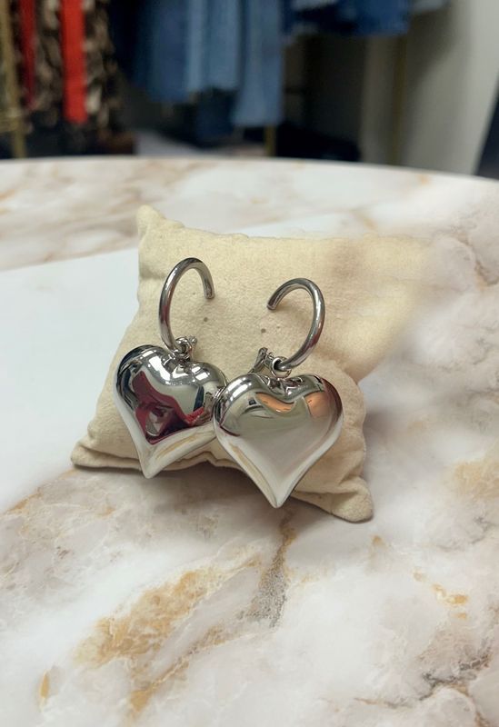 Bubble Heart Earrings