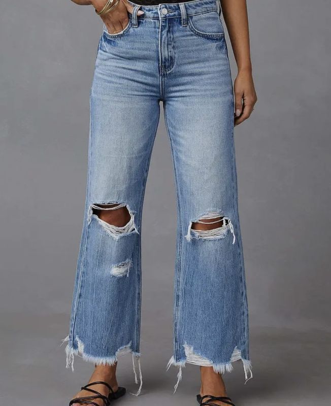 Vintage Well Wash Ripped Frayed