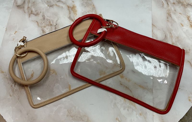 Clear o ring wallet