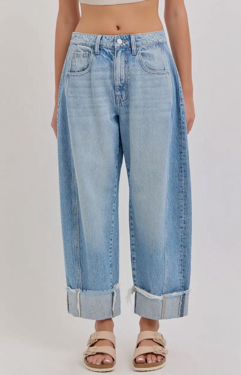 Mid Waisted Barrel Leg w/ Cuff