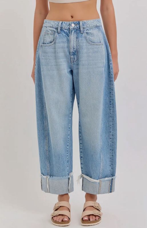 Mid Waisted Barrel Leg w/ Cuff