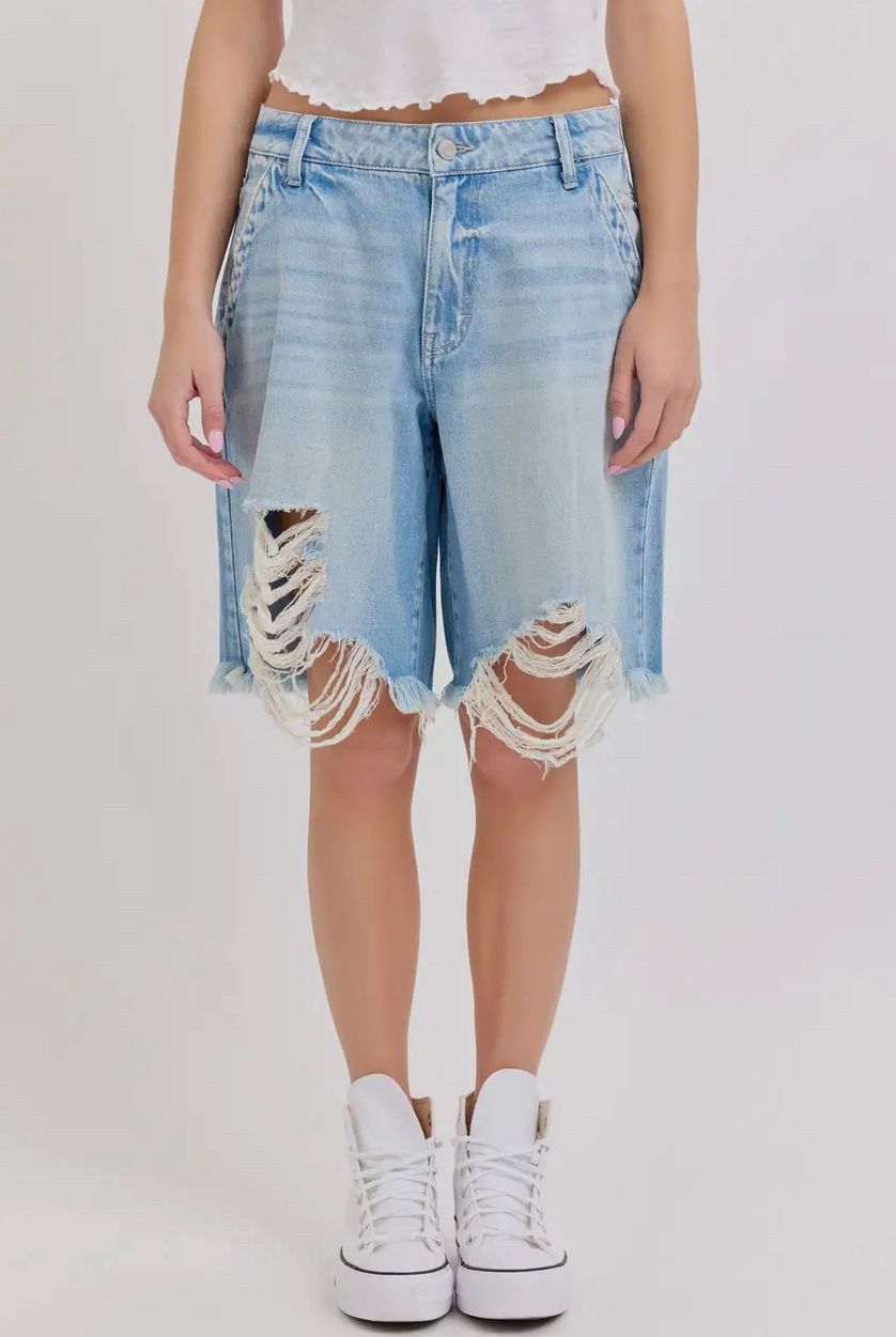 Mid Waist Baggy Shorts