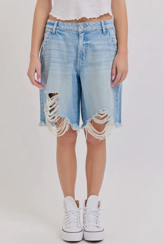 Mid Waist Baggy Shorts
