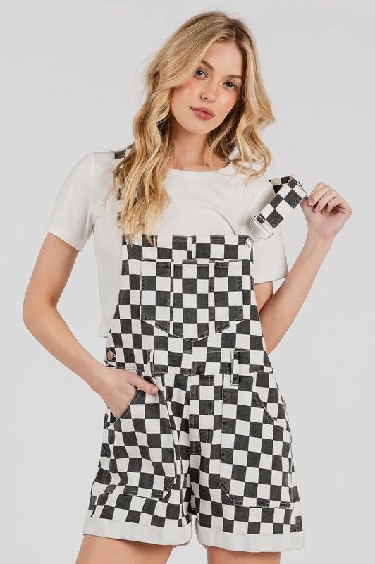 Checkered Overalls
