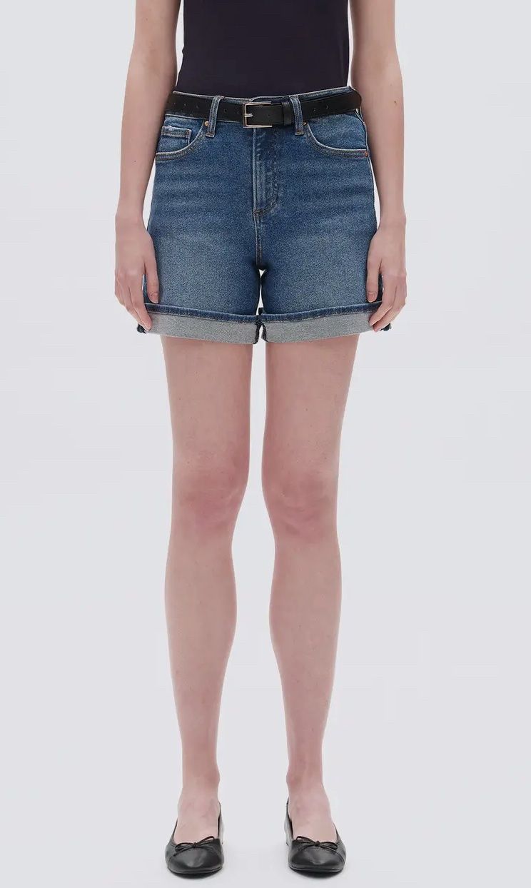 High Rise Denim Shorts