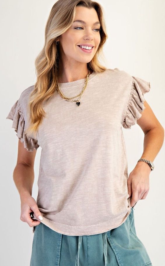 Wing Mineral Washed Knit Top