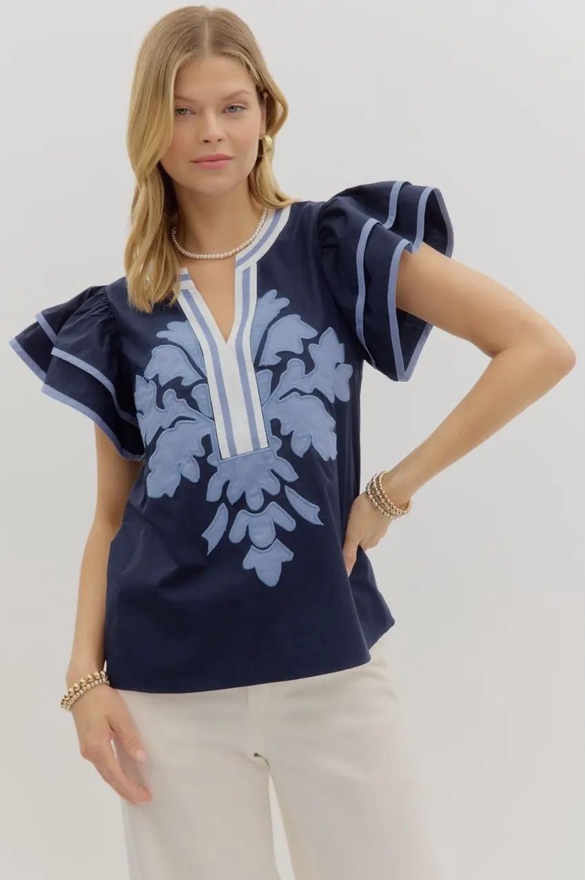 Flutter Sleeve Top