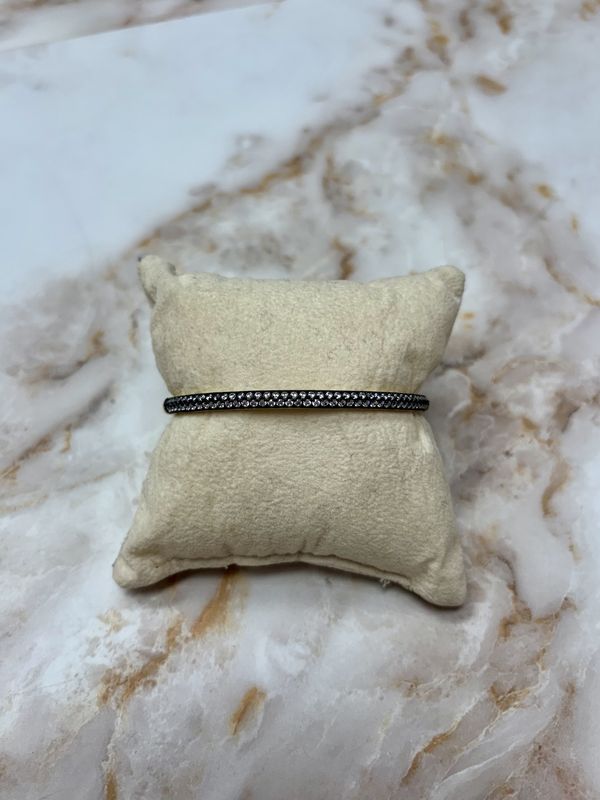 Thin Gold w/ swirl cz Bracelet