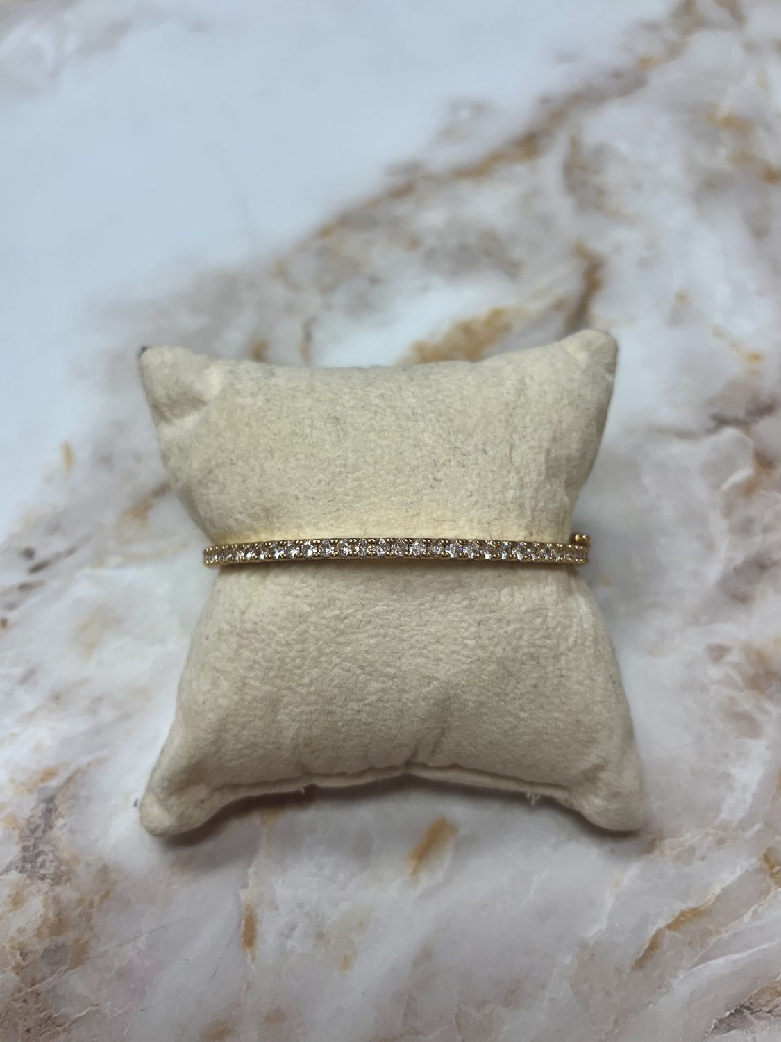 Gold Bangle w/ cz’s