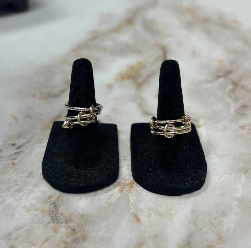 Plain Three Ring Stack
