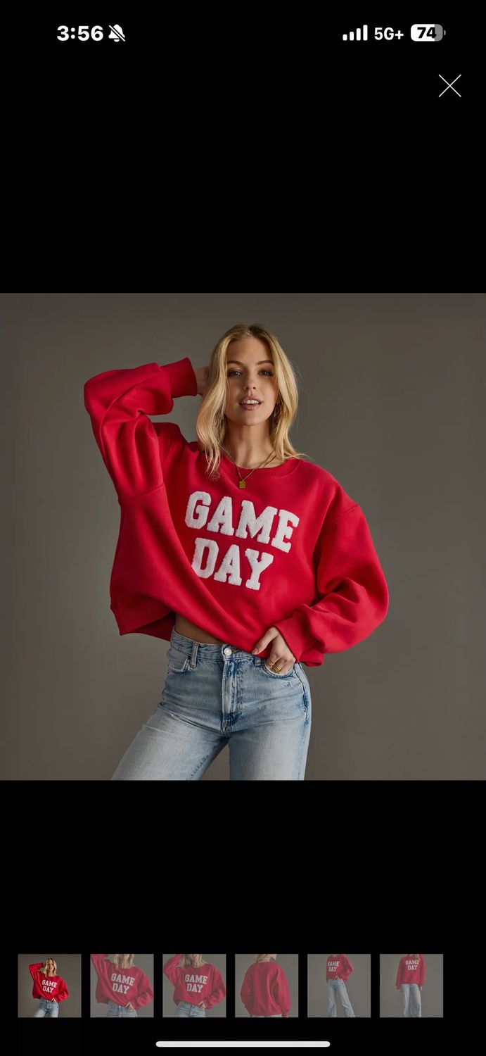 Red Game Day Sweatshirt