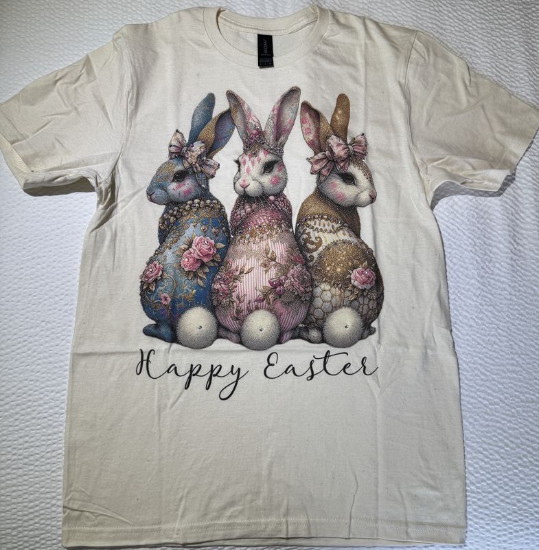 Happy Easter With Bunnies