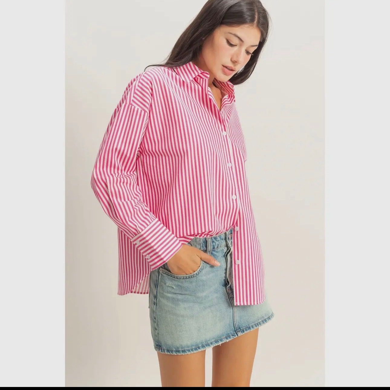 Striped Button Up Shirt