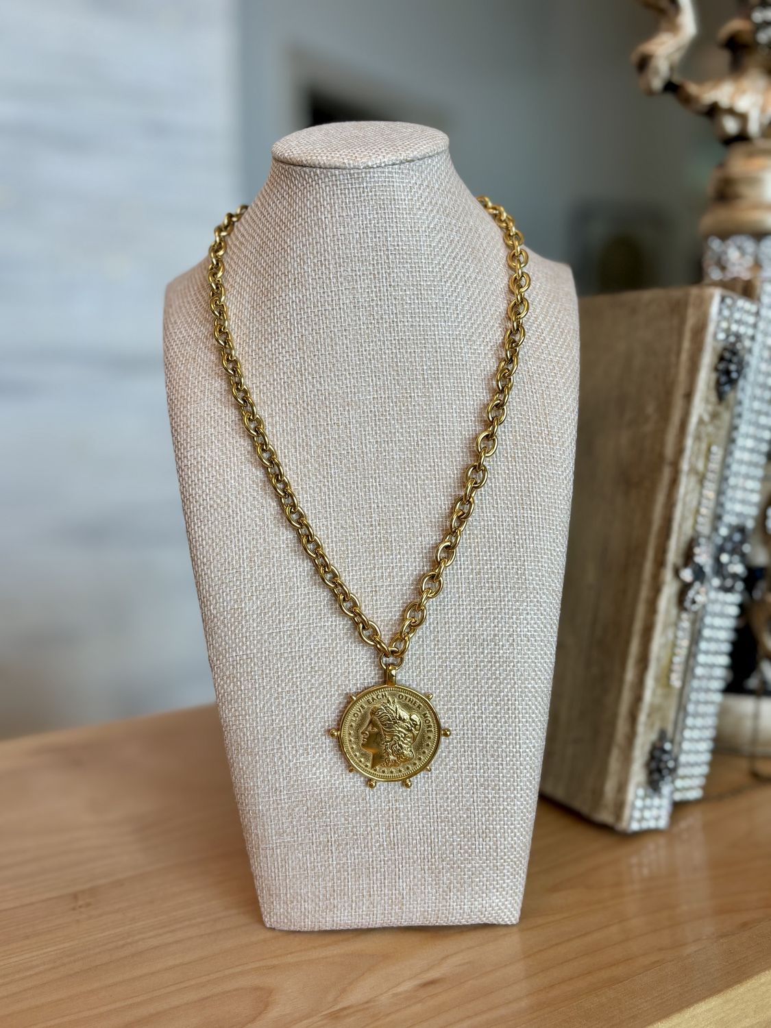 Gold Coin Necklace