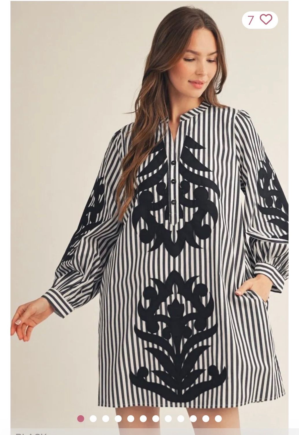 Black and White Stripe Dress