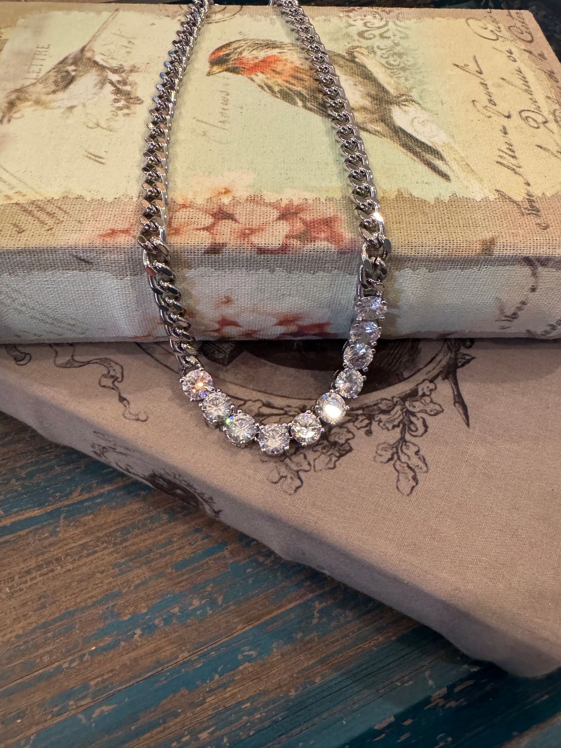 CZ Cuban Necklace
