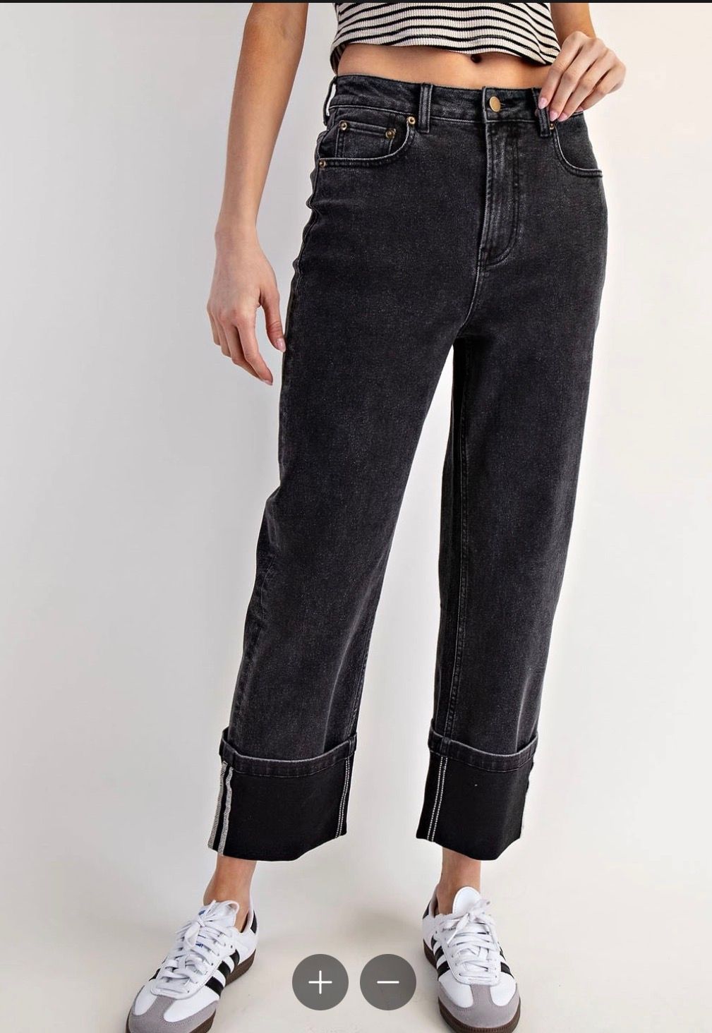 Cuffed Straight Leg Pant