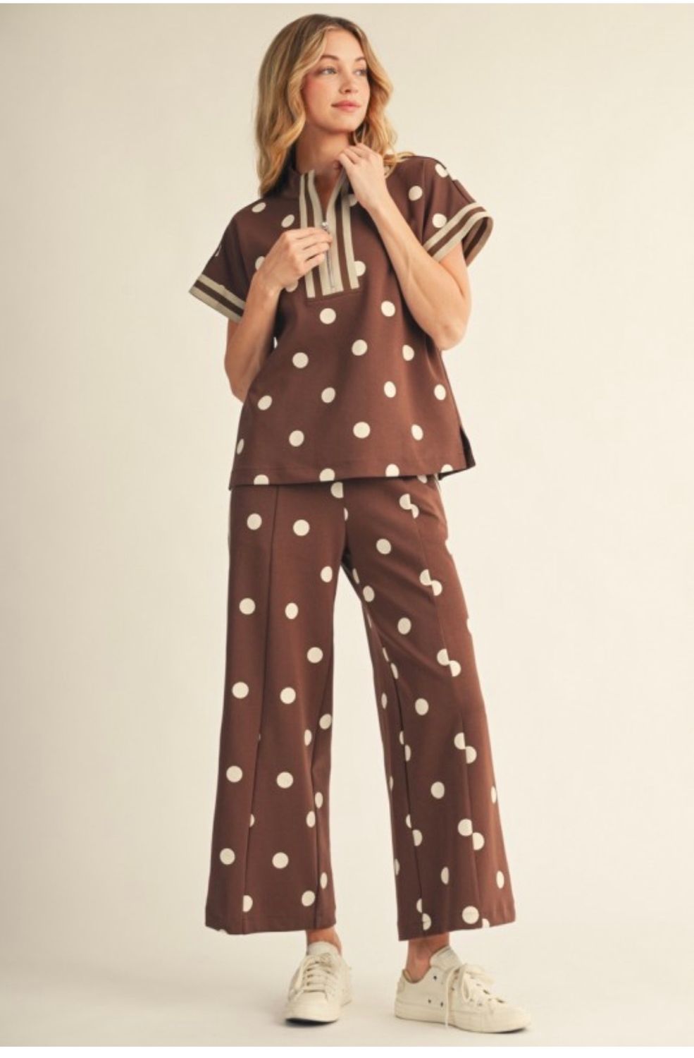 Brown Polka Dot Pant