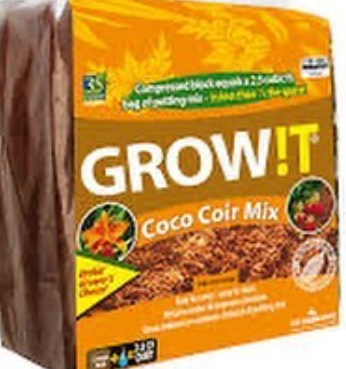 Growit Organic Coco Coir Mix, Block