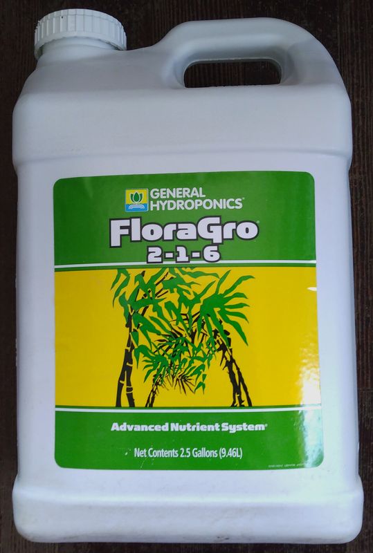GH FloraGro, 2.5 Gal
