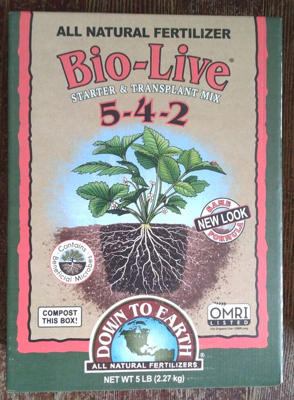 Down to Earth Organic Bio-Live Fertilizer Mix 5-4-2