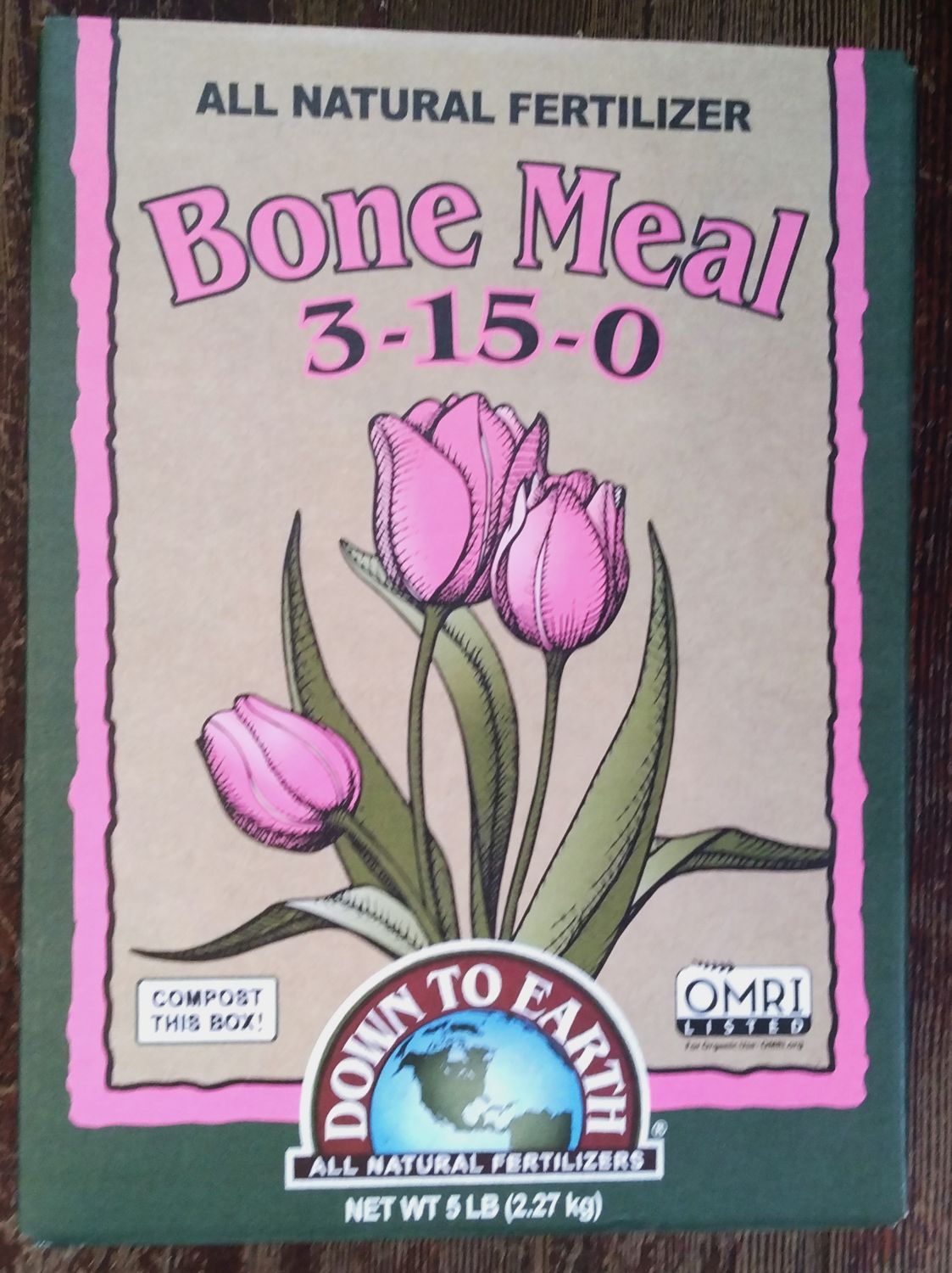 Down to Earth Bone Meal, 5lb.