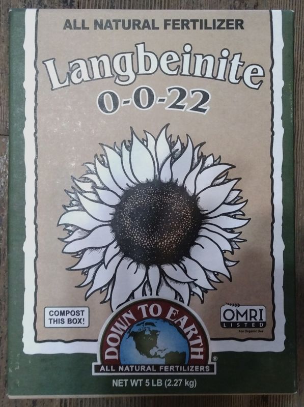 Down to Earth Langbeinite (Sul-Po-Mag), 5lb