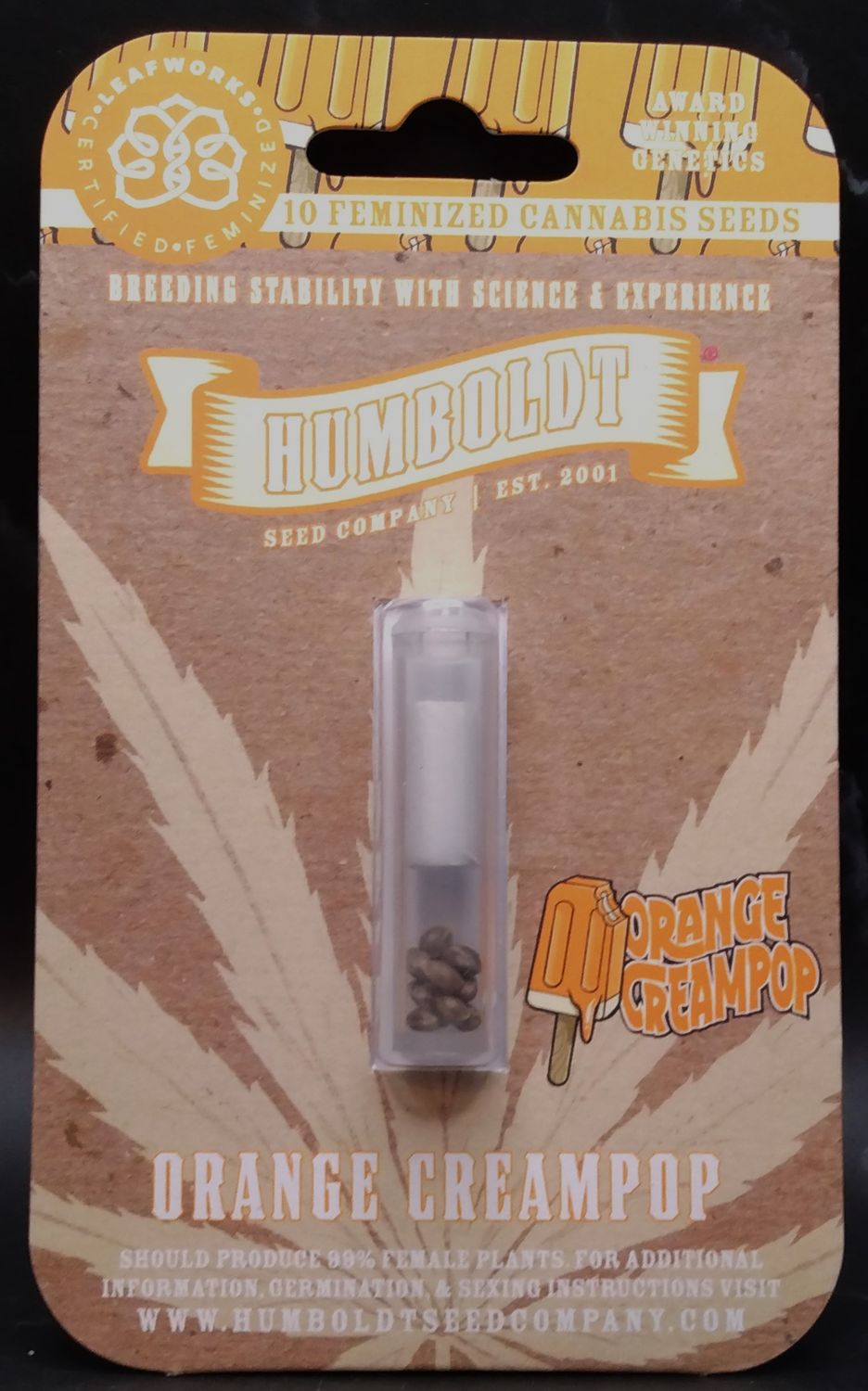 Humbolt Orange Cream Pop