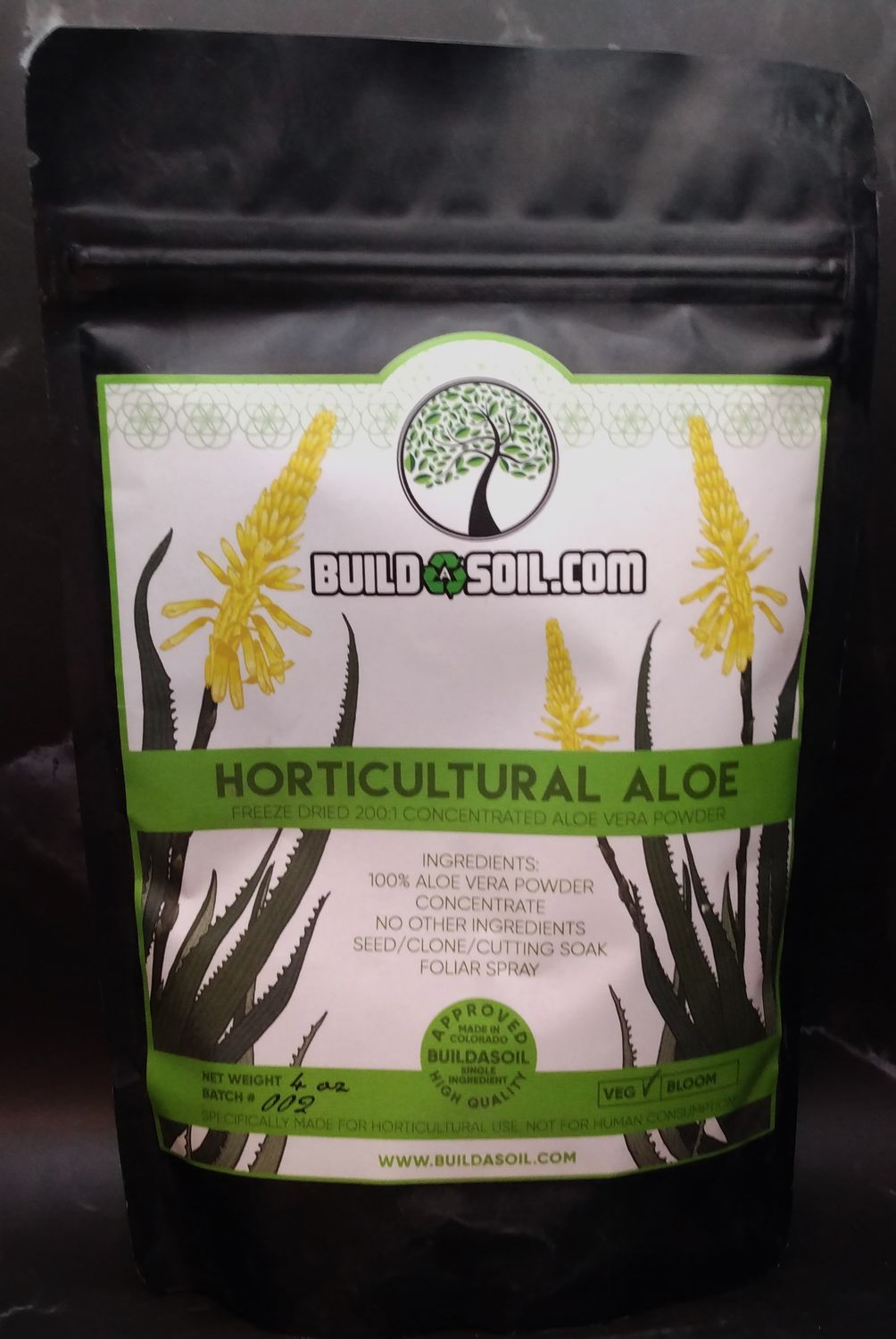 Build A Soil Horticultural Aloe - 4 Ounce