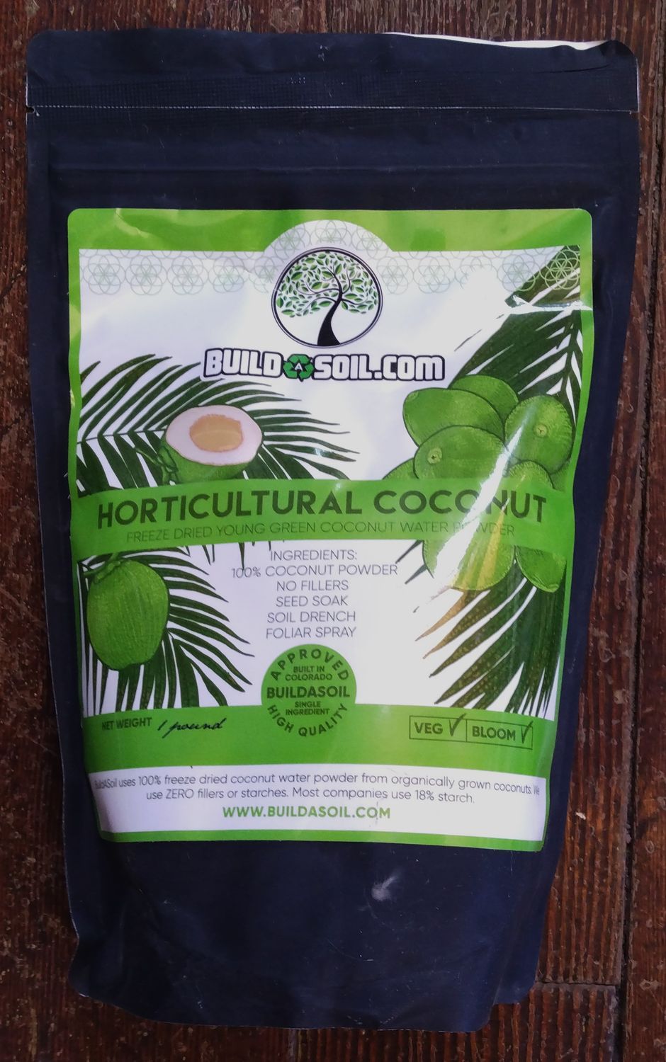 Build A Soil Horticultural Coconut Water Powder 1/2lb